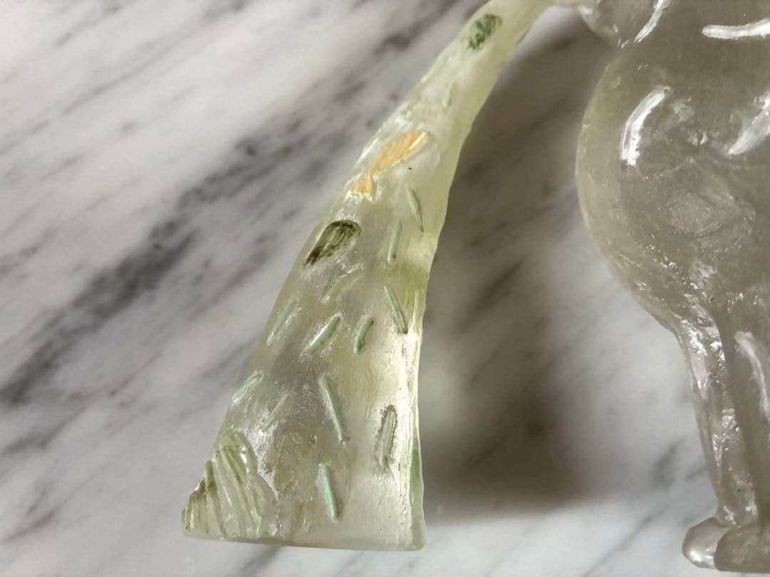 安達知江ガラス製 猫のオブジェ　リサラーソン