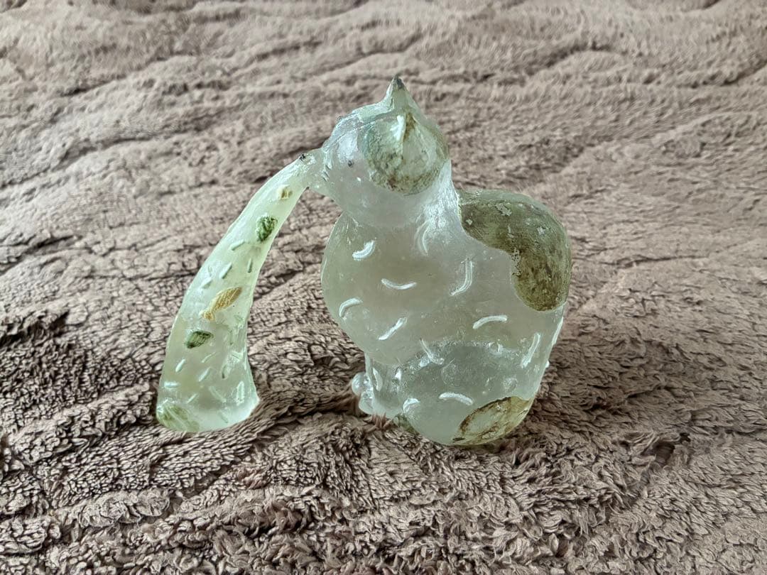 安達知江ガラス製 猫のオブジェ　リサラーソン