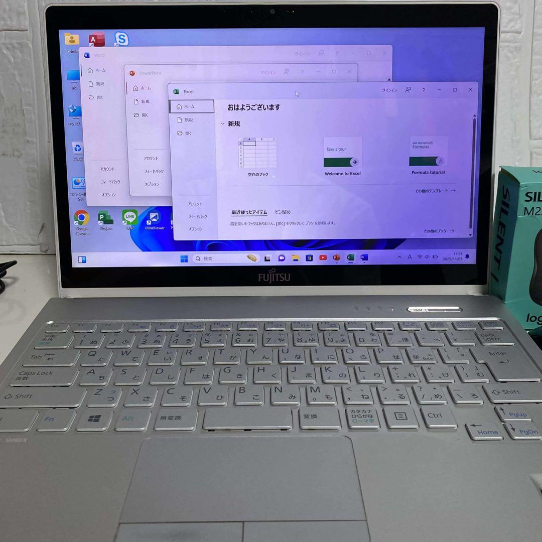 Windows11 オフィス2024年Corei5 SSD メモリ8GB 富士通