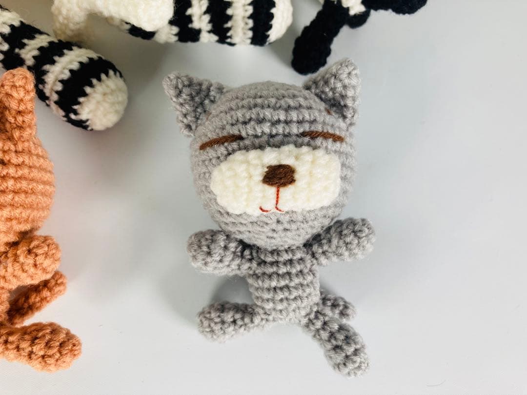 編みぐるみ　動物　まとめ売り 15人 セット売り　美品