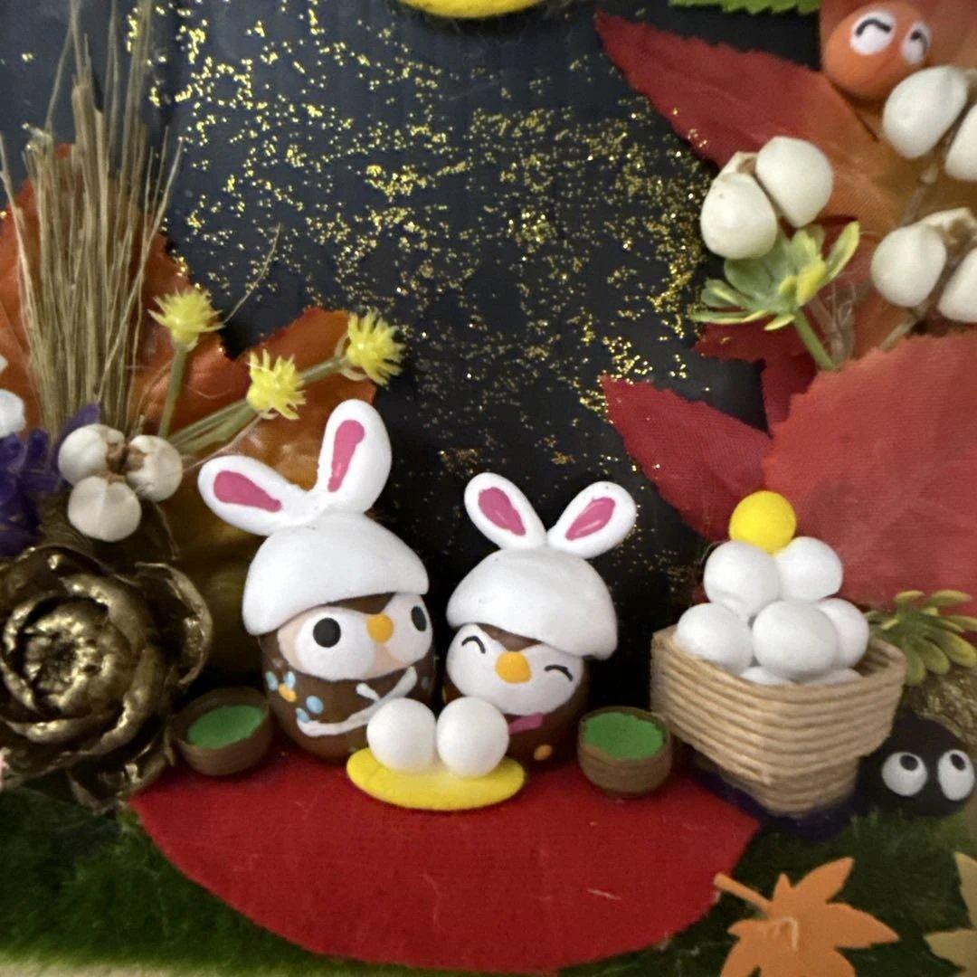 どんぐりアート♡収穫オブジェ・お月見＆Halloweenリバーシブルオブジェ♡