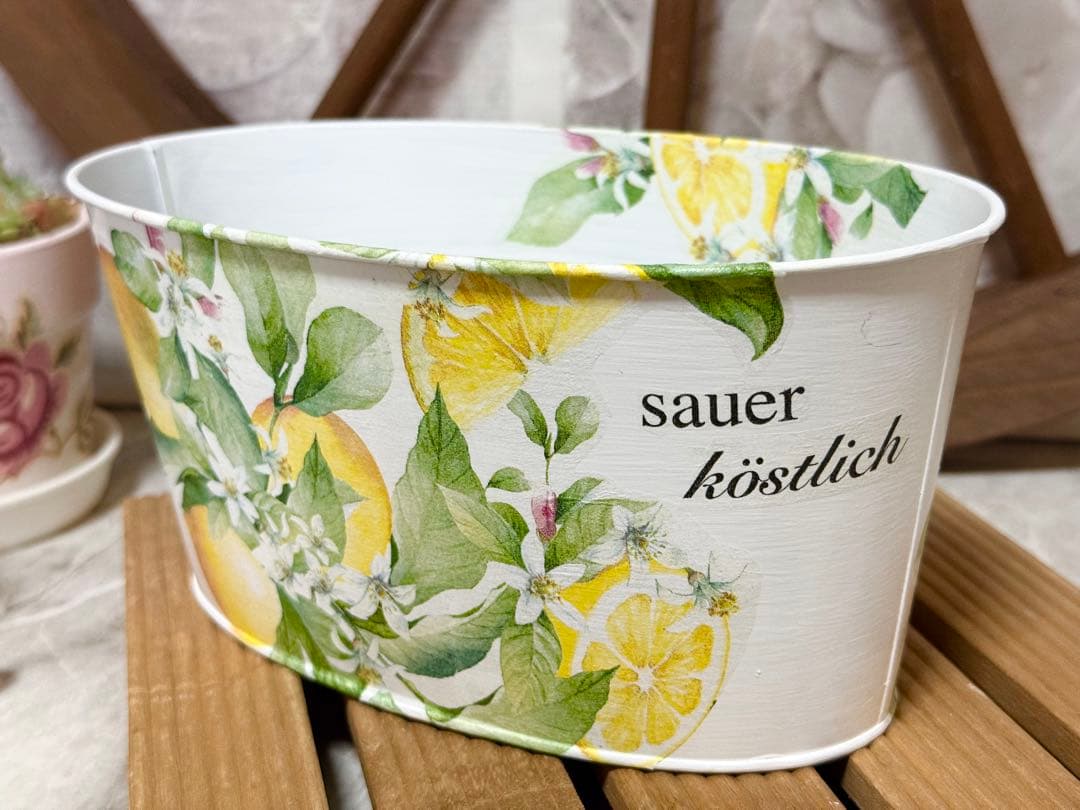 リメイクタイル※オーバル型鉢カバー※リメ缶※ウォールプランター※デコパージュ