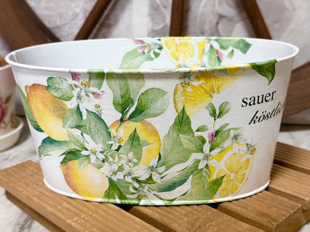 リメイクタイル※オーバル型鉢カバー※リメ缶※ウォールプランター※デコパージュ