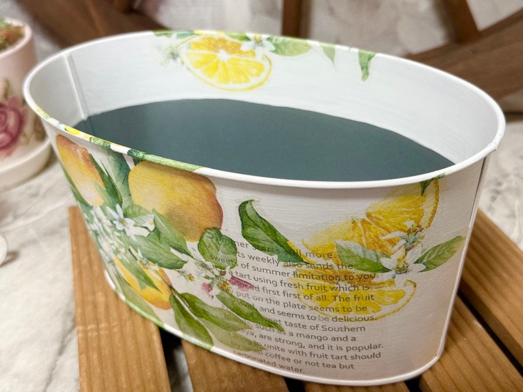 リメイクタイル※オーバル型鉢カバー※リメ缶※ウォールプランター※デコパージュ