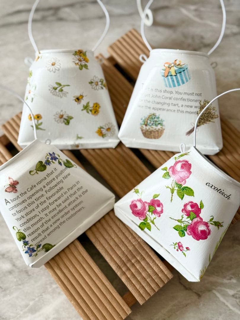 リメイクタイル※オーバル型鉢カバー※リメ缶※ウォールプランター※デコパージュ