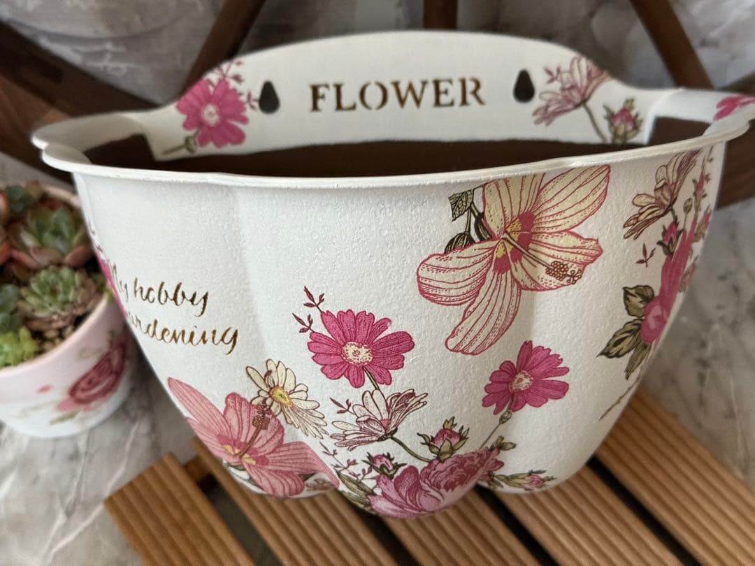 リメイクタイル※オーバル型鉢カバー※リメ缶※ウォールプランター※デコパージュ