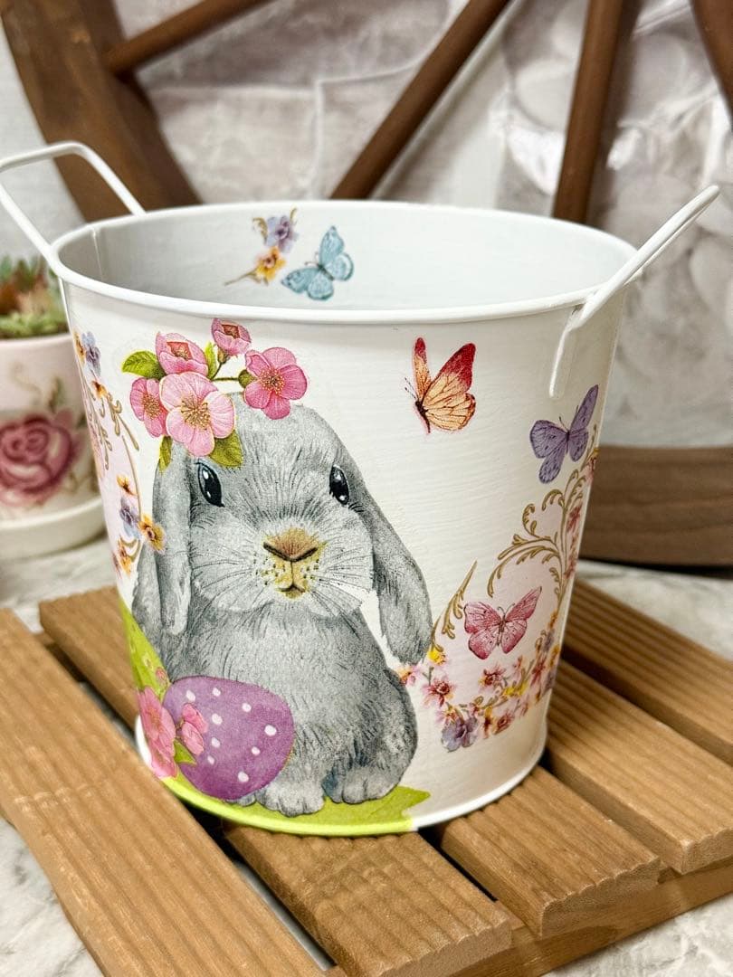 リメイクタイル※オーバル型鉢カバー※リメ缶※ウォールプランター※デコパージュ