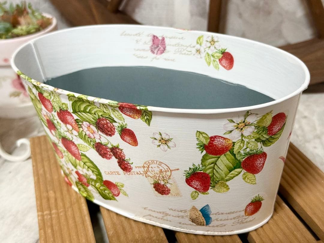 リメイクタイル※オーバル型鉢カバー※リメ缶※ウォールプランター※デコパージュ