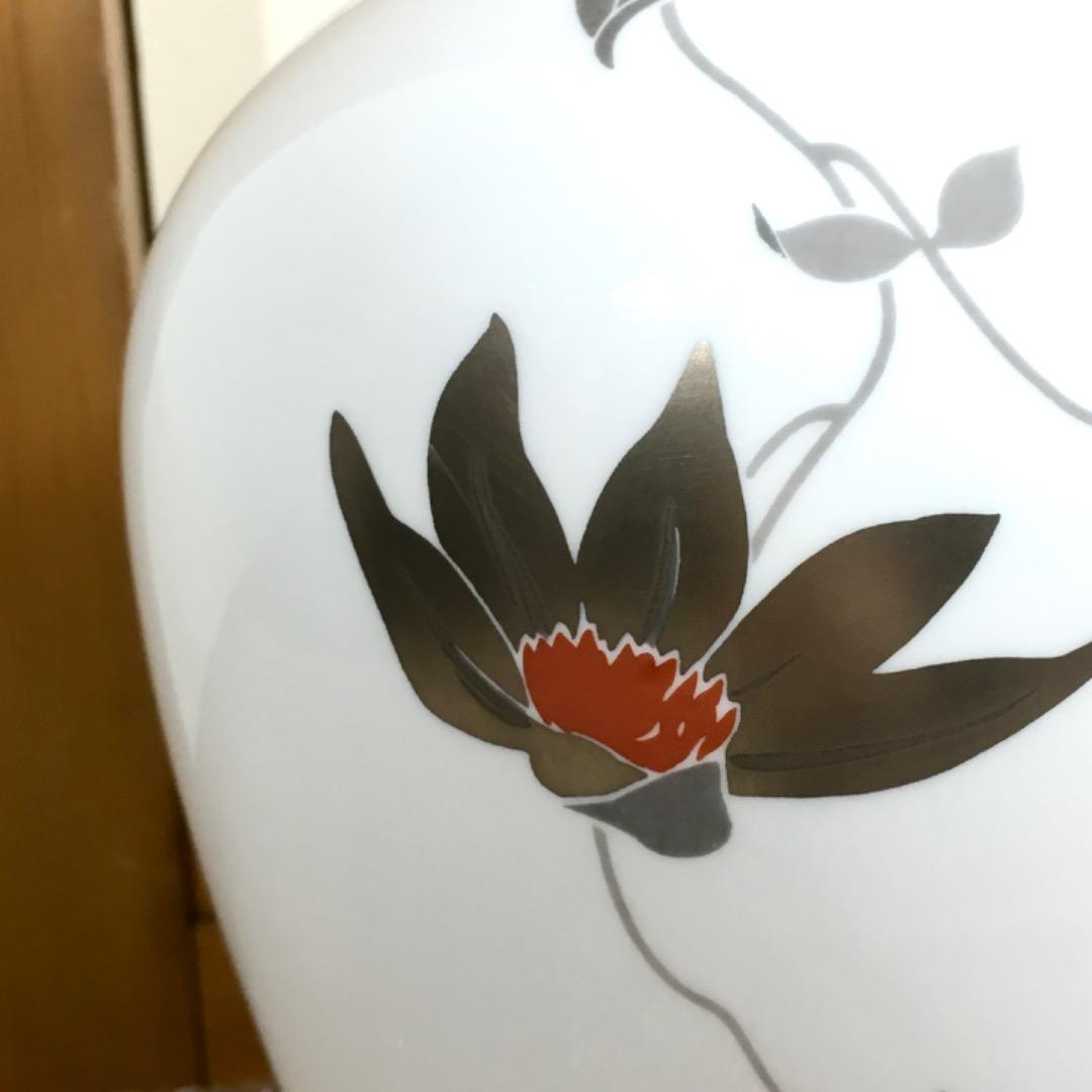 大倉陶園 OKURA CHINA 花瓶 陶磁器 花柄