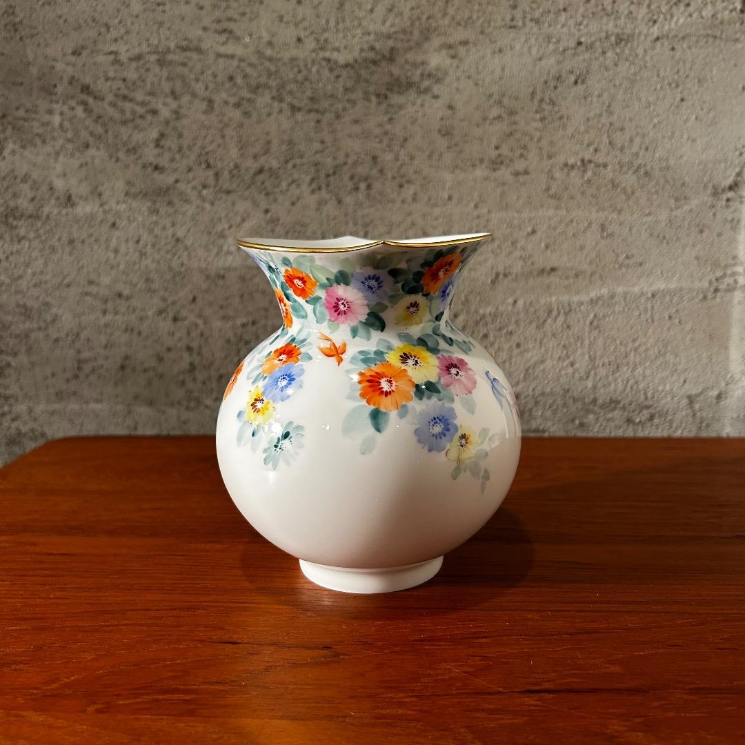 Meissen フラワーポット 金彩