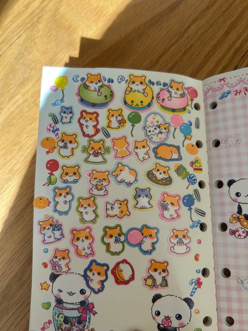 平成レトロ　当時物　シール帳　ぱんちゃん　ハムちゃんズワールド　希少