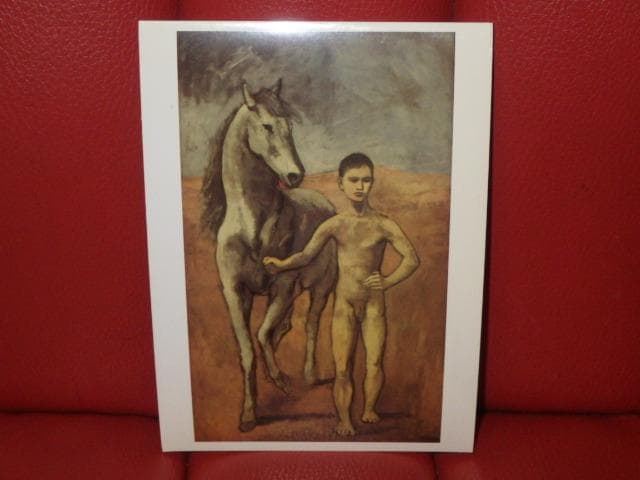 90’S★パブロ・ピカソ★馬を引く少年★壁掛け★ビンテージ★アート