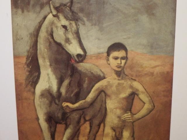 90’S★パブロ・ピカソ★馬を引く少年★壁掛け★ビンテージ★アート