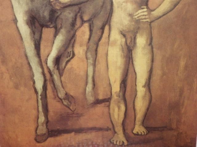 90’S★パブロ・ピカソ★馬を引く少年★壁掛け★ビンテージ★アート