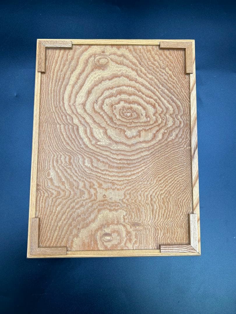 [即購入OK] 欅のおひとり様サービングトレー　無垢材　指物技法　新品未使用