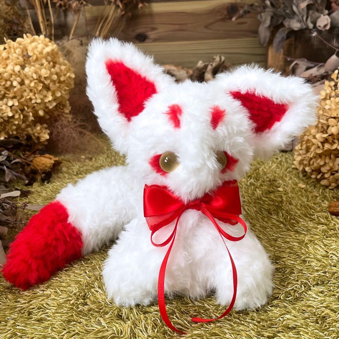 【sample】　あみぐるみ　ぬいぐるみ　アートドール 幻獣　狐