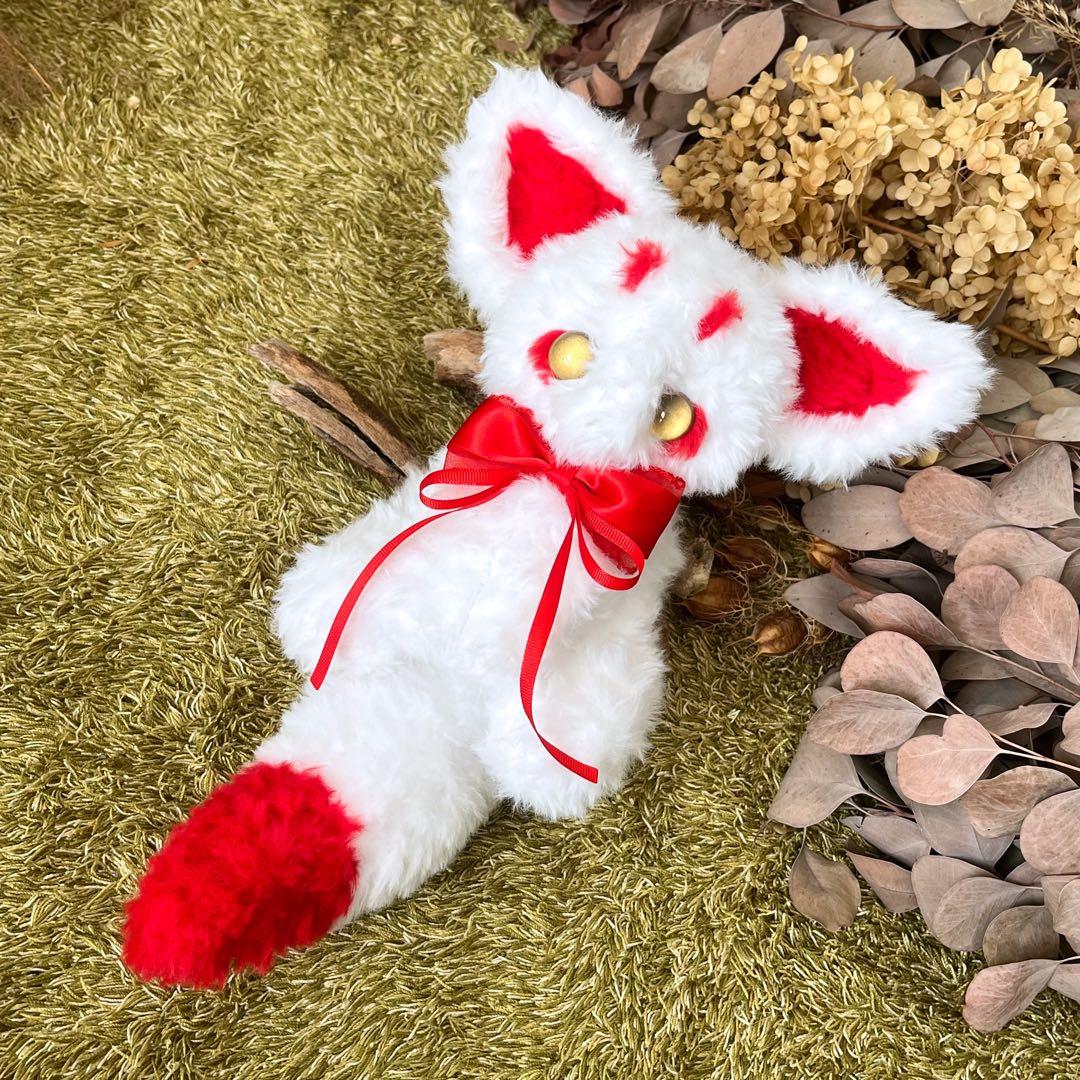 【sample】　あみぐるみ　ぬいぐるみ　アートドール 幻獣　狐