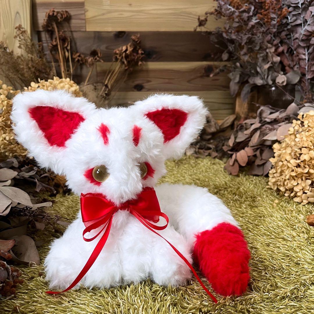 【sample】　あみぐるみ　ぬいぐるみ　アートドール 幻獣　狐