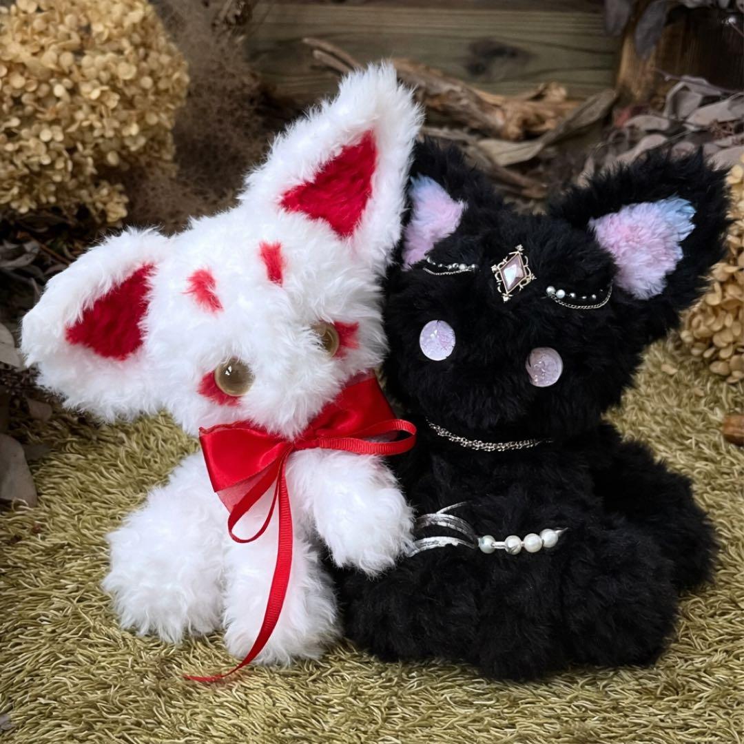 【sample】　あみぐるみ　ぬいぐるみ　アートドール 幻獣　狐