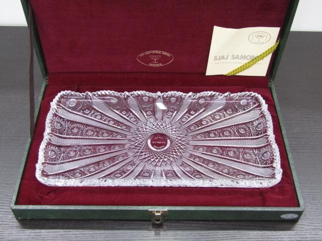 【未使用品】サモーバー SAMOBOR SJ-90 ハンドカット 平皿