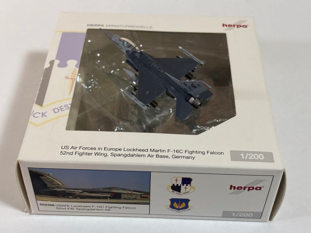1/200 herpa f-16c 在欧アメリカ空軍