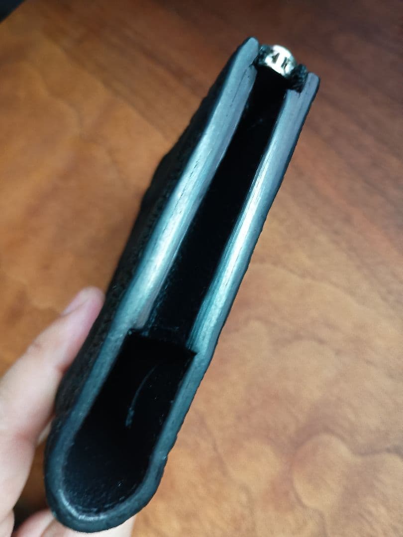 hasegawa handcrafted　総手縫いエレファントレザーL字ミニ財布