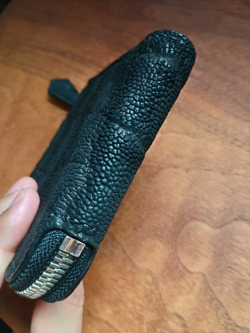 hasegawa handcrafted　総手縫いエレファントレザーL字ミニ財布