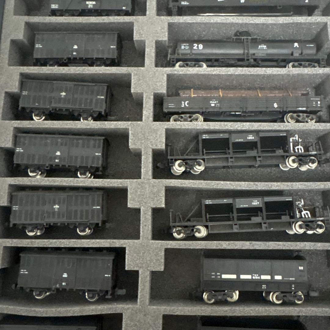 156、鉄道模型 貨車セット 18両 黒