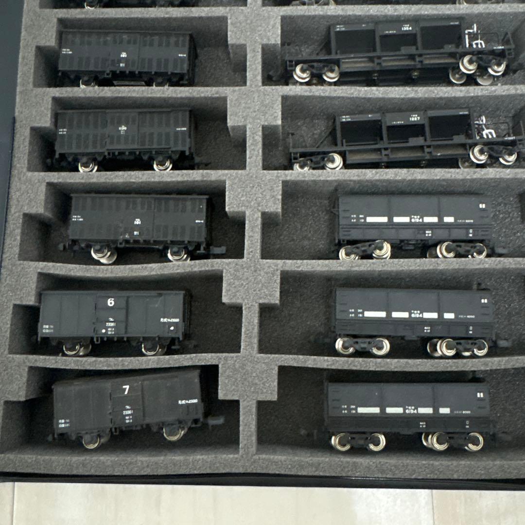 156、鉄道模型 貨車セット 18両 黒