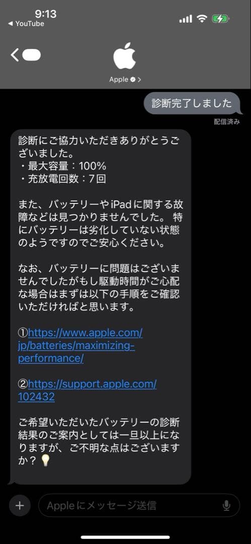 iPad【第10世代】256GB ブルー (USB-C充電ケーブル付属)