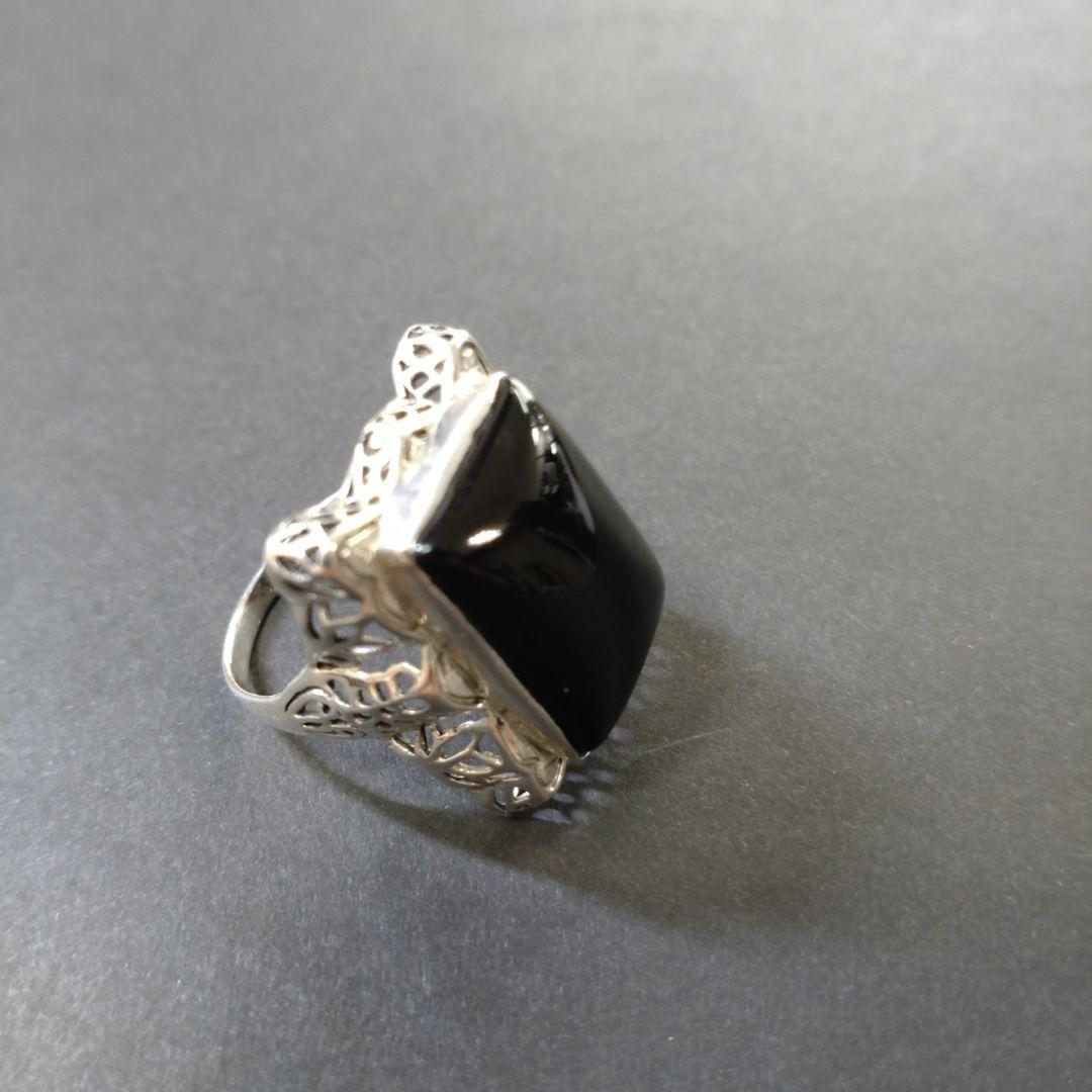 天然石オニキスリング