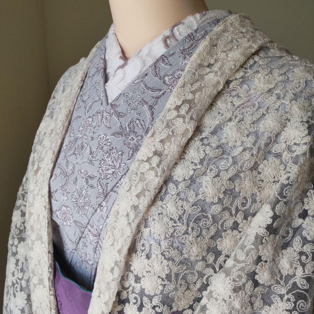 国産刺繍レース/バニラ・シアーなモモンガカーディガン