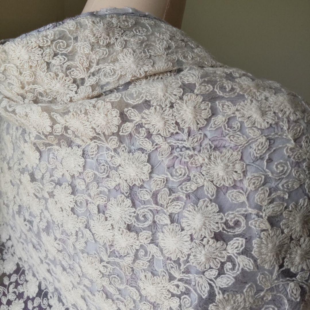 国産刺繍レース/バニラ・シアーなモモンガカーディガン