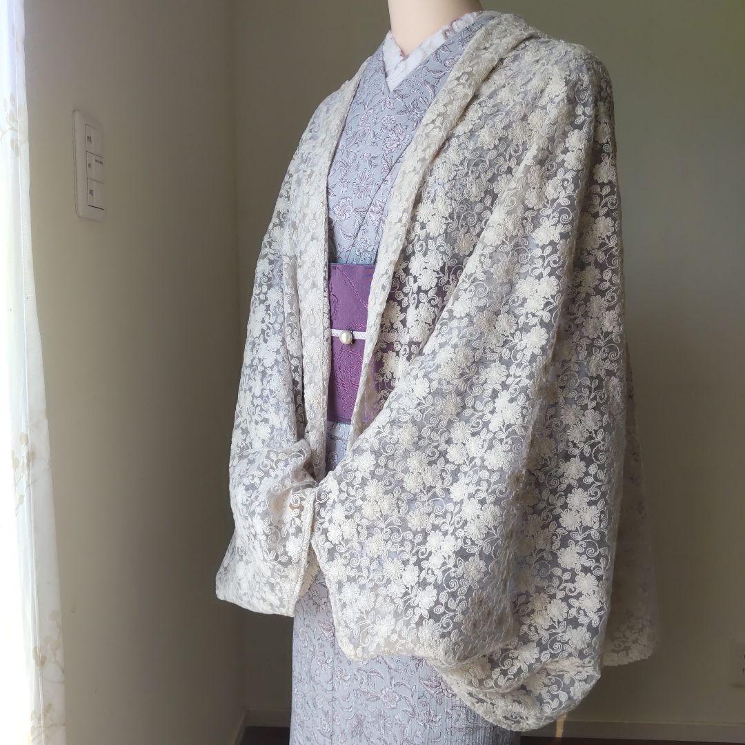 国産刺繍レース/バニラ・シアーなモモンガカーディガン