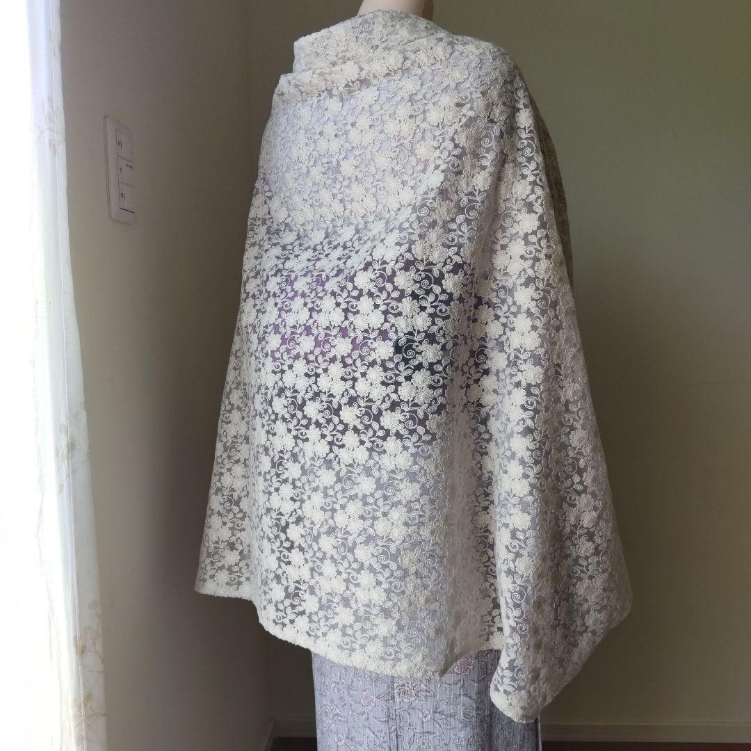 国産刺繍レース/バニラ・シアーなモモンガカーディガン