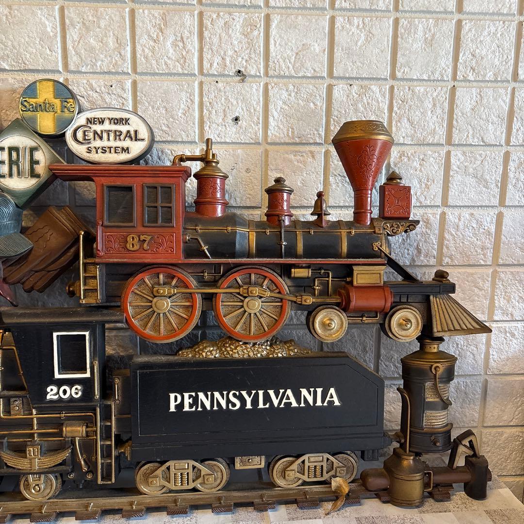 蒸気機関車 鉄道列車 壁掛け アメリカ雑貨 看板 ヴィンテージ レトロ