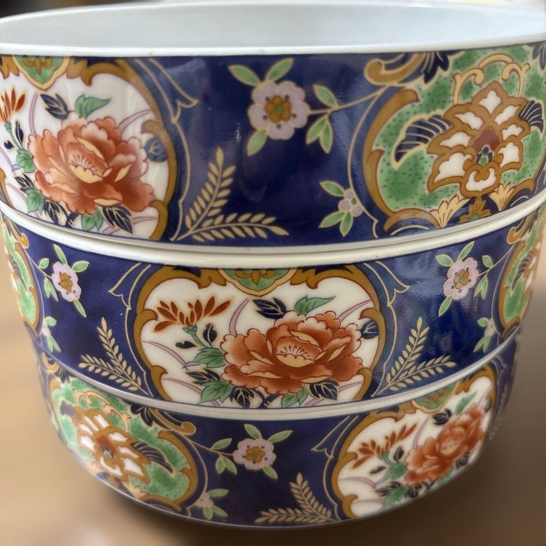 有田焼　 伊万里　昇龍窯 　陶器　 三段重　ヴィンテージ
