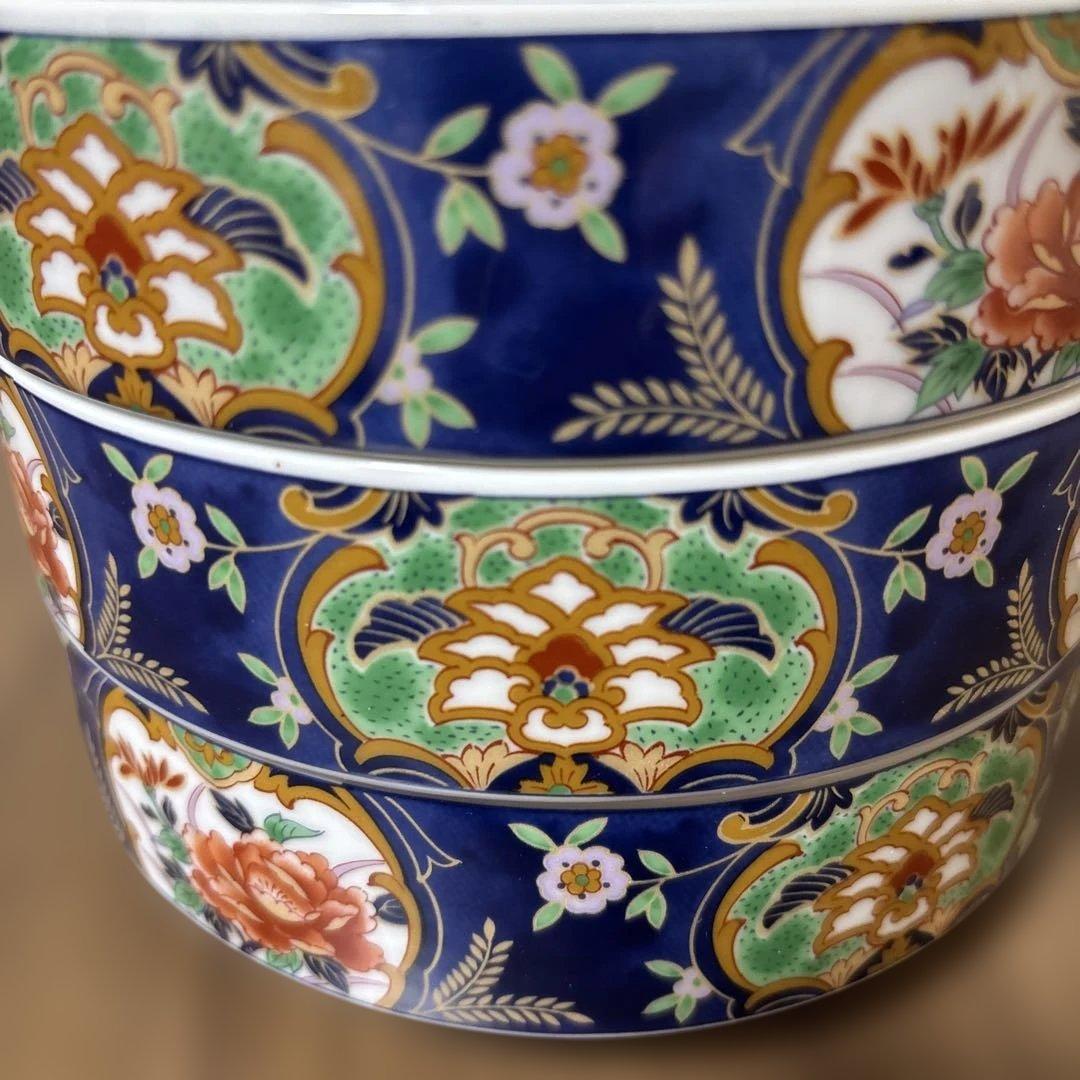 有田焼　 伊万里　昇龍窯 　陶器　 三段重　ヴィンテージ