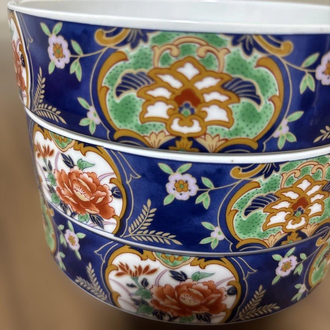 有田焼　 伊万里　昇龍窯 　陶器　 三段重　ヴィンテージ