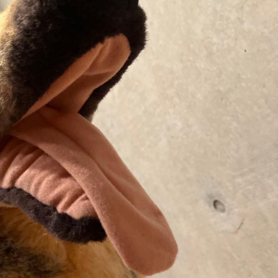 等身大 ジャーマンシェパード ぬいぐるみ リアル 昭和 アンティーク 飾り