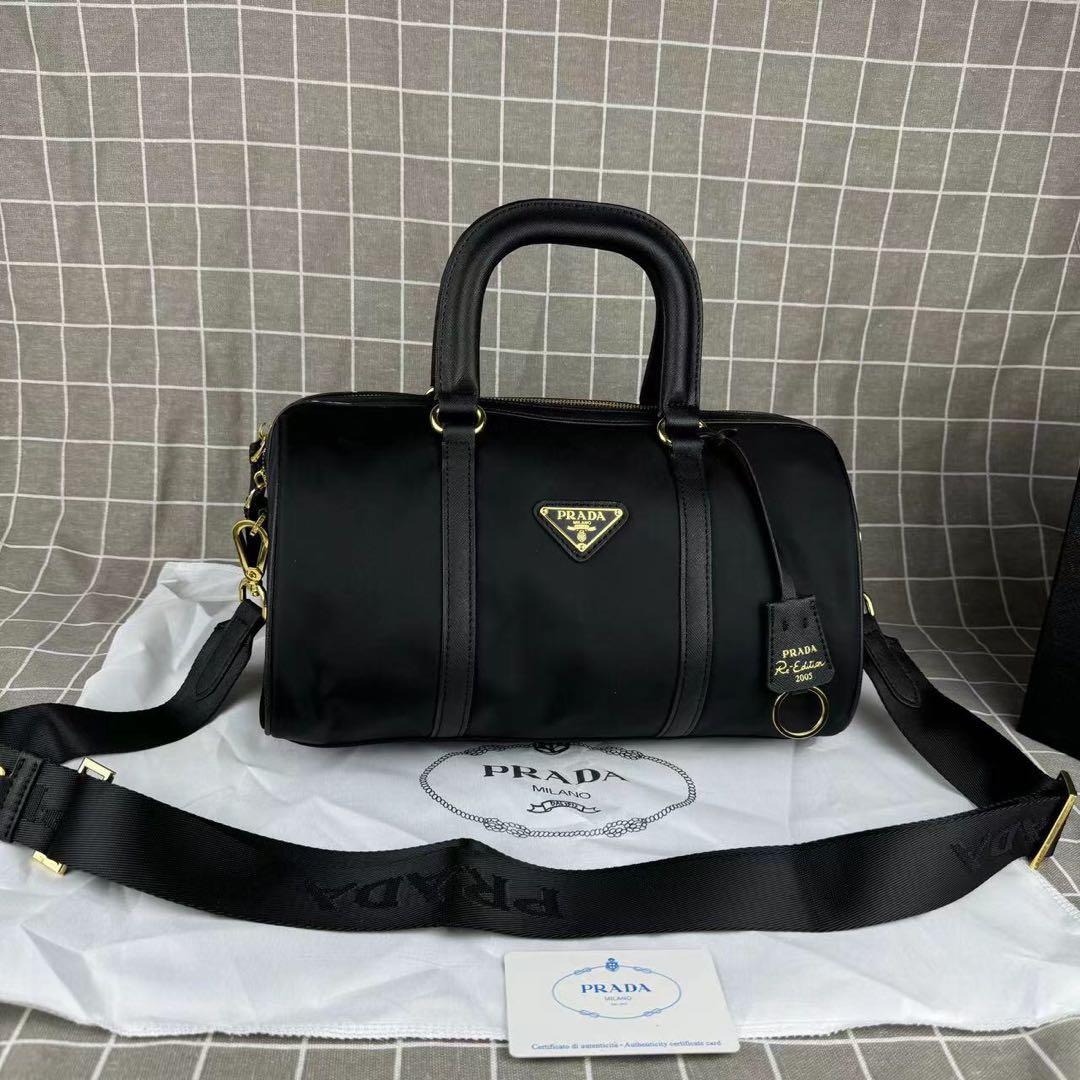 PRADA プラダ レザー ミディアム トップハンドルバッグ ノベルティ