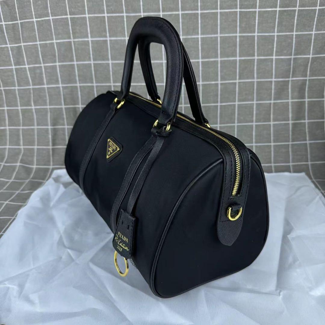 PRADA プラダ レザー ミディアム トップハンドルバッグ ノベルティ