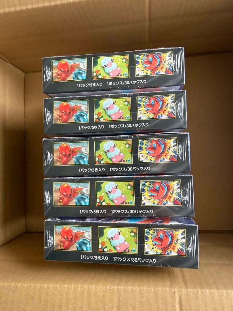 ポケモンカードゲーム ニンジャスピナー シュリンク付き ボックス５個セット