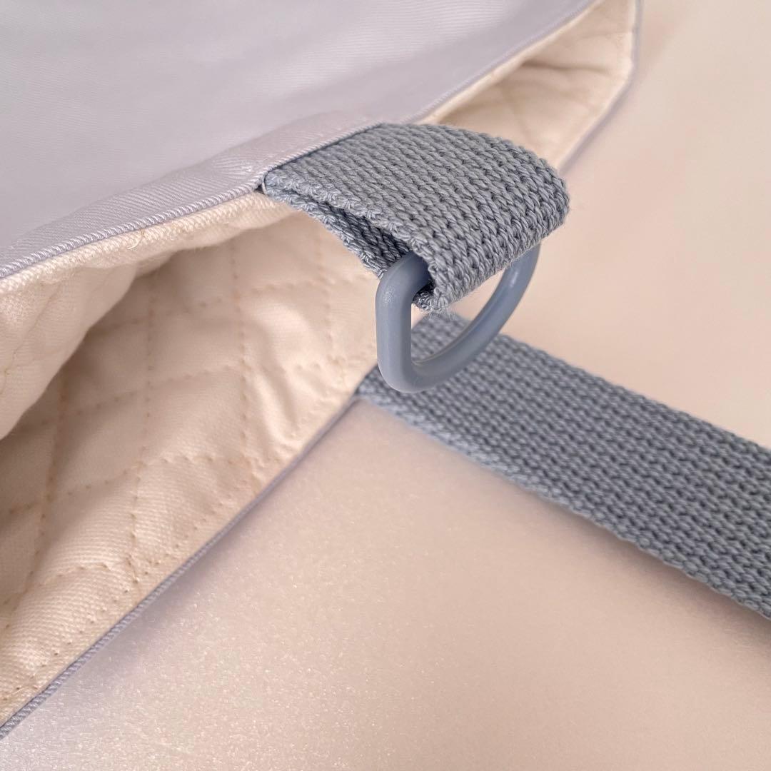 入園・入学　ブルー小花柄　レッスンバッグ、上履き入れ、着替え袋、給食袋