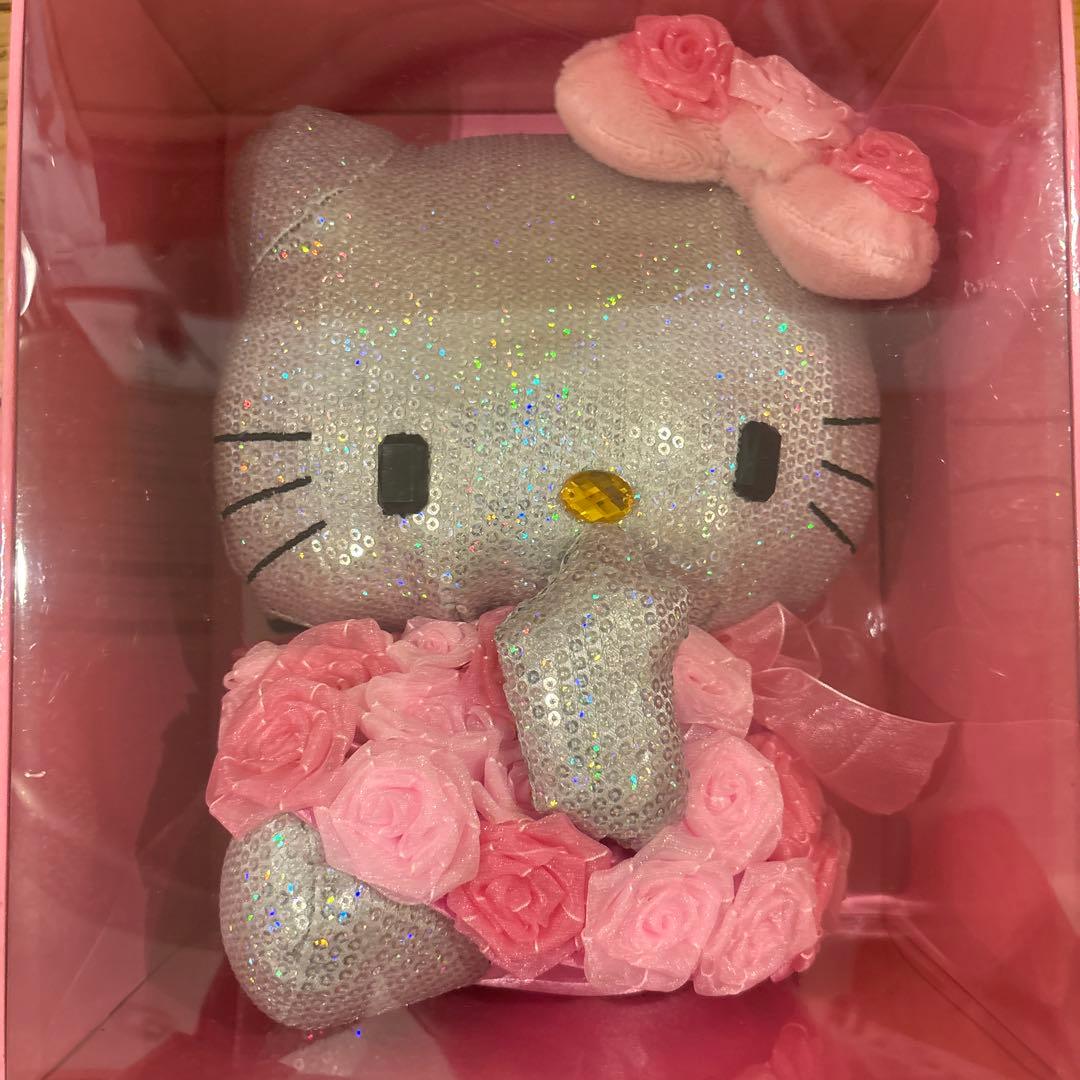 ハローキティ スパンコールぬいぐるみ