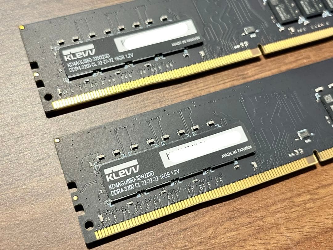 KLEVV 16GB×2枚(32GB) DDR4-3200