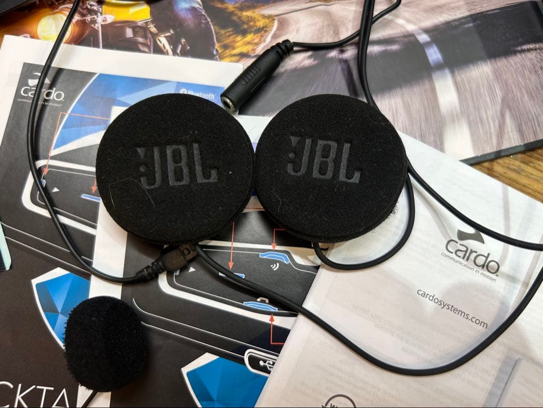 Cardo Packtalk Bold 45ｍｍ JBLスピーカーにアップデート