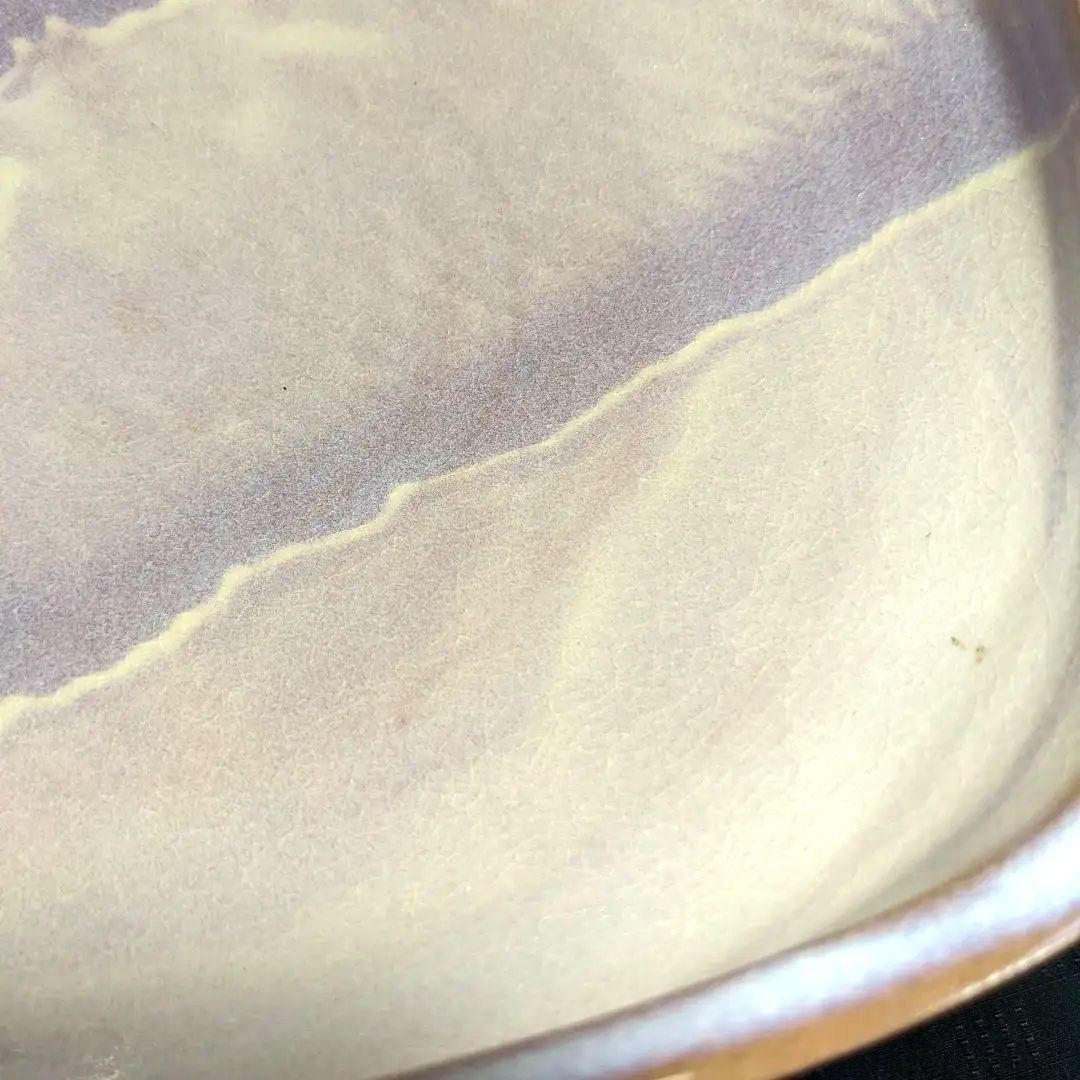 ★未使用★【萩焼　HAGI】　椿秀窯　庄 圭一郎　菓子鉢　盛鉢　紫雲　木箱入