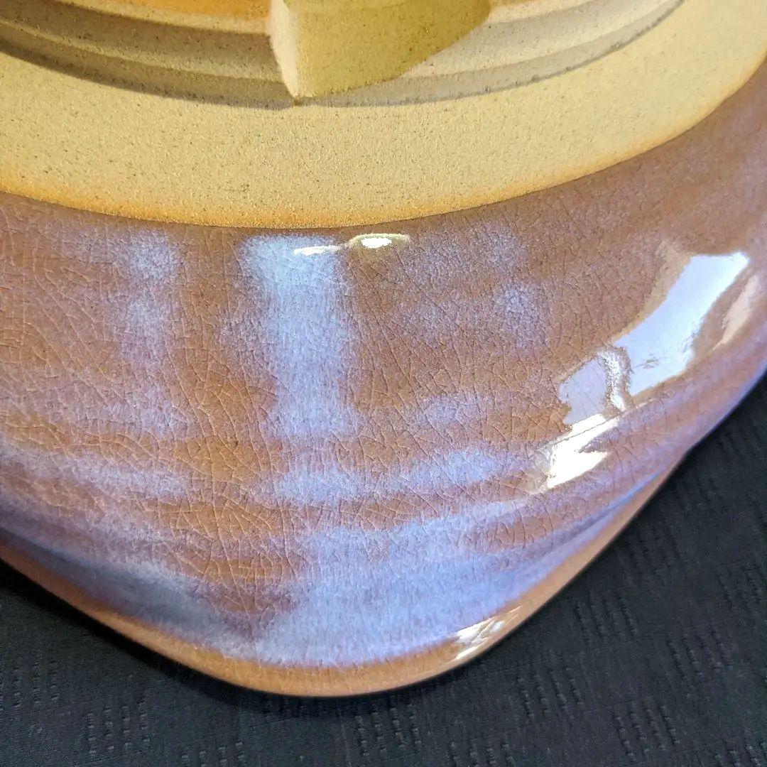 ★未使用★【萩焼　HAGI】　椿秀窯　庄 圭一郎　菓子鉢　盛鉢　紫雲　木箱入