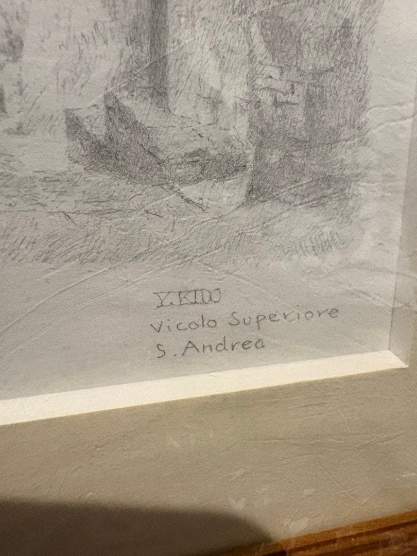 【未使用】鉛筆画 vicalo Superiore S. Andrea